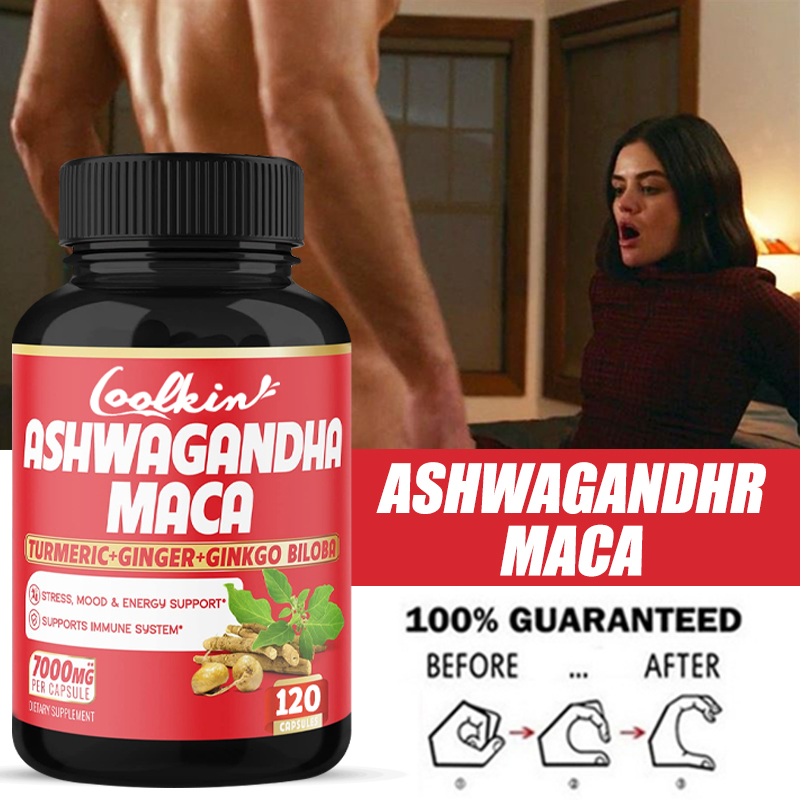 Ginger Tea - Ashwagandha and Maca Capsules for Muscle,